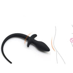 Bdsm Silicone Anal Plug Adult Sex Toys Dog Tail Anal Plug With T-Shaped Base Sex Masturbation G-Spot Toys For Women Men Gay Couples Sex Sm Game Cosplay Bedroom