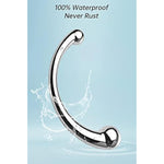 Double-Ended Dildo G-Spot Massage Anal Plug Stimulate Wand Fetish Dildo Solid Metal Curved Dual Ended Masturbation Sex Toy For Couple