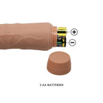 6.5" Realistic Vibrating Dildo for Women - 1.6" Thick - G-Spot or P-Spot Stimulation - Multi-Speed Dial Vibrations - AA Battery Operated - Sex Toy For Men, Women, Couples - Anal or Vaginal Penetration