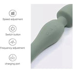 Personal Vibrator, Body Massager, Rechargeable Cordless, Waterproof, Quiet (Yellow)