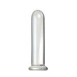 Glass Butt Plug Anal Trainer Prostate Massager Crystal G-Spot Dildo Cylinder Shaped Pleasure Wand, Glass Dildo Crystal Penis Anal Butt Plug Anal Trainer Sex Anal Pleasure Toys For Men Women(0.79In)