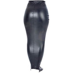 Mummy Costume Mermaid Restraint Legs Adjustable Leather All-Inclusive Bag Fetish Sex Bondage Kit (L:Height:68.9-72.8 Inch;Weight:143.3-176.3 Ib, Black1)