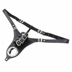 Cock Cage Made Of Leather Chastity Cages Used To Bondage Men'S Penises Sm Sex Toys Male Chasity Devices With Lock And 2 Keys Ventilated And Breathable Penis Locks (B,Black)