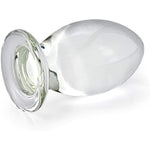 Huge Glass Anal Plug 5.31 X 2.63 Inch Bomb Butt Plug Trainer G-Spot Prostate Massager Sex Toy For Men Women Vaginal Anal Play, 24.41 Ounce, Clear