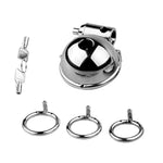 Stainless Steel Chastity Cage For Men Metal Chastity Devices Lock Design Small Chastity Cage Male Penis Cage Flat Cock Cage Bdsm Toys For Couples Sex 2 (45Mm)