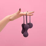 Ami 3-Step Progressive Kegel Set, 100% Medical Grade Silicone - Purple