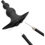 Silicone Inflatable Anal Plug Pull Bead Anal Enema Cleaner With Shower Interface And Water Bottle Interface Sm Sex Toy