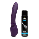 Wand 2 Vibrating Personal Massager & Pjur Aqua Water Based Personal Lubricant 3.4 Fl Oz - Couples Sex Toys Bundle