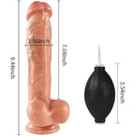 Big Realistic Ejaculating Dildo Squirting Dildo 9Inch Thick G Spot Dildos Adult Sex Toy For Women With Suction Cup