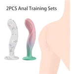 Anal Plug Anal Sex Toys, 2 Pack Anal Training Sets Women Sex Toy For Prostate Massager, Anal Toys Buttplug Anal Dildo Prostate Toy, Fantasy Dildo Anal Dilator Female Adult Sex Toys For Couples Men
