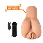 Amanda'S Lusty Bottom - 2 Pound Soft Realistic Ass & Pussy Stroker - Ribbed Dual Hole Vaginal Male Masturbator With Remote Vibrator For Intense Pleasure - Sex Toy For Men - Latin