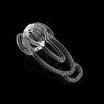 Small Sissy Chastity Device For Imitation Female Trainer In Two Sizes 3D Lightweight Resin Chasity Lock Male/Cock Cage Sm Bondage Clip Sex Toys For Men (Large,Transparent)