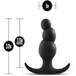 Anal Adventures Platinum Stacked Silicone Butt Plug - 3.2 Inch Length And 1 Inch Width - Designed For Both Anal & Prostate Play - Flared Base For Safety, Comfort - Sex Toy