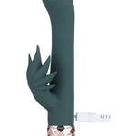 Kusha Crystal Gems Usb Rechargeable 10-Function G-Spot Rabbit-Style Vibrator - Gray