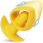 Heart-Shaped Anal Toys Prostate Massager -10 Vibration Hollow Big Butt Plug Vibrating Anal Plug Sex Toys For Men Women- Silicone Anal Trainer, Rechargeable, Waterproof Anal Sex Toy For Couples & Solo