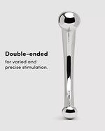 Curve Double Ended Prostate Massager Stainless Steel Dildo G Spot Wand Massage Stick Pure Metal Penis P-Spot Stimulator Anal Plug Dildo Sex Toy for Women Men