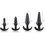 Anal Plug Set 4 Pcs Training Kit Butt Plug Anus Stimulation Sex Toys For Men Women(Lube Included)