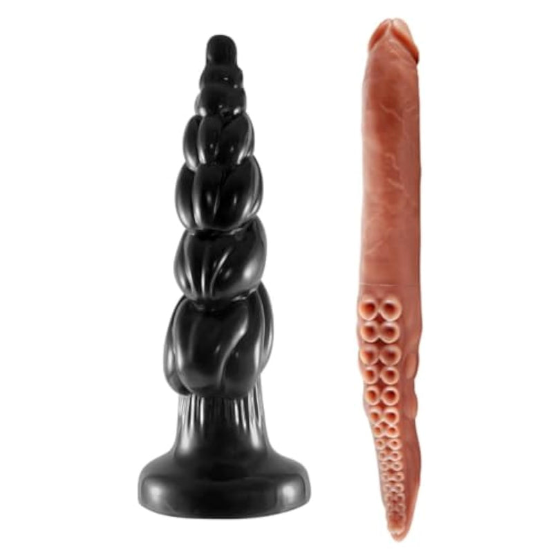 15.7Inch Huge Anal Plug + 16.5 Inch Monster Double Ended Dildo