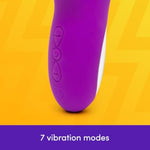 Flickering Rabbit Vibrator For Women | Silicone Vibrating Dildo G Spot Personal Massager | 7 Powerful Vibration Modes | Rechargeable Clitoral Stimulator | Adult Sex Toys & Games For Couples