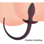 Anal Plug Silicone With Dog Tail Anal Toy Dog Tail Anal Plug Butt Plug Sm Anal Sex Buttplug Anal Stimulation Slave Cosplay Fetish Anal Sex Toys For Men Women Couples