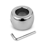 Male Ball Stretcher, Heavy Duty 304 Stainless Steel Ball Testicle Scrotum Pendant Ball (Inner Dia 34Mm,Tall 40Mm,19.4 Ounce)