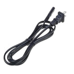 6Ft Ul 2 Prong Ac Power Cord Compatible With Merach Mr-2441 Mini Vibration Plate Mr-2478 Vibration Plate Exercise Machine Mini Vibrating Plate Machine Ac Charging Cord