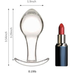 Big Butt Plug Trainer,Crystal Anal Plug Mushroom Shape Sex Toys For Women Men Masturbation,Prostate Massage Anus Dilator,Curved Base & Slender Waist,Comfortable Long-Time Wear…