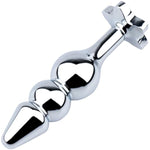 Anal Bead Butt Plug Adult 3 Beaded Training Beginners Sex Toys (Pentagram)