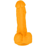 "Lucky 6.5" 7-Inch Premium Silicone Orange Dildo With Suction Cup