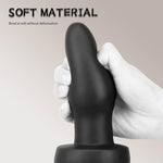 3 Sizes of Smooth Black Bullet Shape Anal Plug with Suction Cup? Silicone Butt Plugs Butt Dildo Adult Sex Toy for Women Men - M