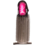 Vibrating Penis Sleeve Cock Sleeve Enlarge Extender Penis Rings Reusable Penis Sleeve Ribbed Lengthen Thicken Harden For Adult Men Couples Sex Toy