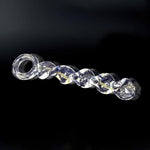 Spiral Stripe Masturbation Penis Safe And Odor-Free Long-Term Wear Backyard Women'S Double Glass Rod Toy For Men And Women