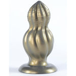 5.71 In. Length | 2.57 In. Diameter Large Butt Plug - Ultimate Black-Gold Drill: Huge Xxl Anal Plug, Big Butt Plug, Anal Toy, Anal Toy, Sex Toy Made With Skin-Like Silicone.