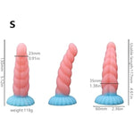 5.12In Pink Luminous Angel Horse Dildo, Realistic Monster Silicone Dildo With Suction Cup, Horse Fantasy Animal Dildo, Small Anal Plug Wearable Soft Anal Dilator For Beginner Men Women Couple Gay