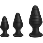 Silicone Anal Plug Set 3 Pcs, Silicone Jeweled Anal Butt Plugs Anal Training Sex Anal Toys