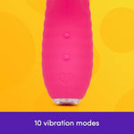 Ripple Rabbit Vibrator For Women | Silicone Ribbed Dildo G Spot Personal Massager | 10 Powerful Vibration Modes | Rechargeable Clitoral Stimulator | Adult Sex Toys & Games For Couples