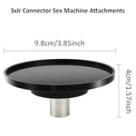 Sex Machine Dildo Attachments 3.85" Suction Cup Adapter 3Xlr Connector And 2 Types Suction Cup Dildos, Universal Dildo Mount Holder Sex Machine Accessories
