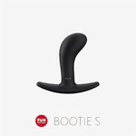 Adult Toys | Bootie Butt Plug Sex Toy | Curved Anal Plug Adult Toy | Sex Toys For Women, Men, & Couples (Small Black)