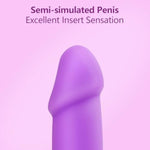 Realistic Dildo Anal Plug Training Sets For Beginners Lifelike With Strong Suction For Hands-Free Play, Realistic Penis For G-Spot Stimulation Dildos Anal Sex Toys For Women And Couple (Purple)
