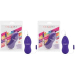 Whisper Micro Bullet – Self Heating Wired Pocket Bullet Vibrator - Remote Control Sex Toys For Couples - Adult Egg Massager - 1.25 Inch - Purple (Pack Of 2)