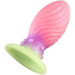 Glowing Silicone Anal Plug Dilator Adult Sex Toys With Granule Texture Waterproof Soft Odorless Suction Cup Ideal For Long-Term Wear Anal Expansion Intimate Pleasure (S)