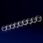 Glass Dildo Anal Beads Buttplug Adult Sex Toys for Couples, Crystal Anal Plug for Male Masturbator G-Spot Stimulation, Clear Glass Anal Dildo Prostate Massager Anal Sex Toy for Men Women Pleasure