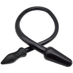 34.24 Inch Extral Long Anal Plug With Deep Double Heads Sm Whip Tpe Soft Flexible Sex Toy For Women Men Couple (Black)