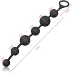 Silicone Anal Bead Butt Plug Anal Trainer Anal Chain With 6 Different Size Balls And Pull Roop For Men Women