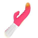 Rabbit Vibrator Sex Toys For Women - G Spot Clitoral Anal Dildo Vibrator With 7 Vibrating Modes & 6 Clit Speeds,Female Wand Anal Nipples Stimulation Adult Sex Toys For Women Rose Red