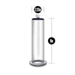 Acrylic Penis Pump Cylinder, 2.25 Inch X 9 Inch - Laser Etched Measurements - Replacement Vacuum Tube For Nterchange Compatible Performance Collection Pump Systems - Male Sex Toys