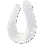 Double-Ended Dildos,Super Long Double Ended Dildos Sex Toys Soft And Flexible Double Sided Dildos Penis Double Dong G-Spot Stimulation Realistic Dildo Anal Butt Plug For Women Couples(White)