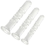 Crystal Glass Dildo, 6.1 Inch Clear Pleasure Wand Anal Dildos Plug Sex Toys For Women,Men