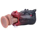 Realistic Red Dragon Head Male Masturbator for Men's Deep Throat and Oral Sex Stimulation