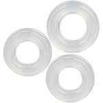 Novelties Premium Silicone Ring Set, Clear